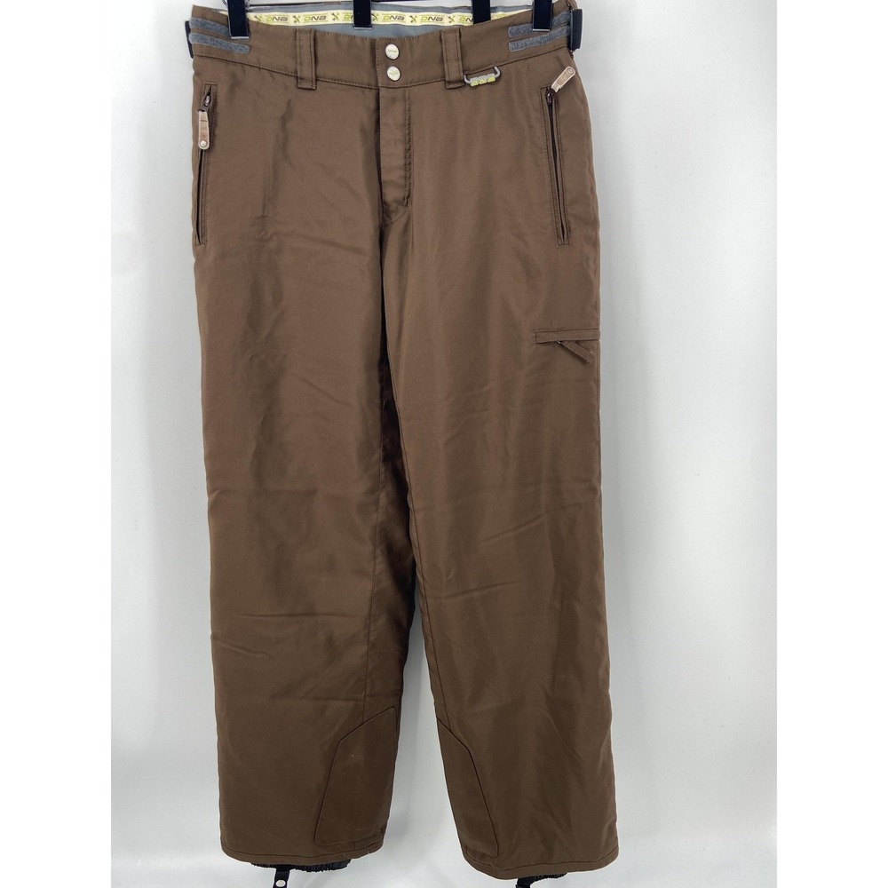 Descente Pants Womens 12 Brown DNA Insulated Snow Ski Winter Outdoor Lined‎